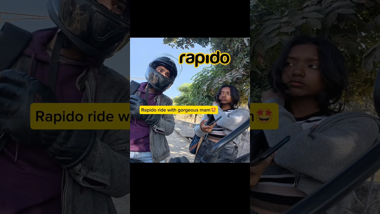 Rapido Ride with gorgeous Girl🎀🤩#rapido #shortvideo #motovlog #shortsfeed