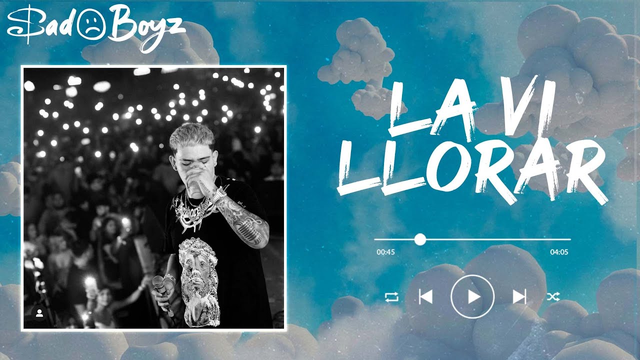 JUNIOR H - LA VI LLORAR (letra)