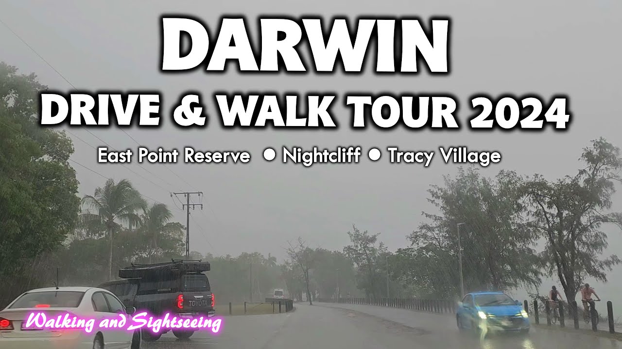 DARWIN CITY DRIVING AND WALKING TOUR 2024 NORTHERN TERRITORY AUSTRALIA | EAST POINT TO TRACY VILLAGE