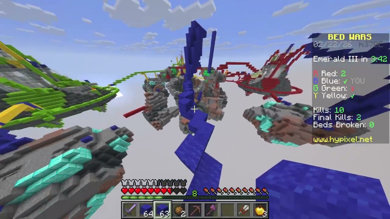 Bedwars (Raw footage) 1 pt.2
