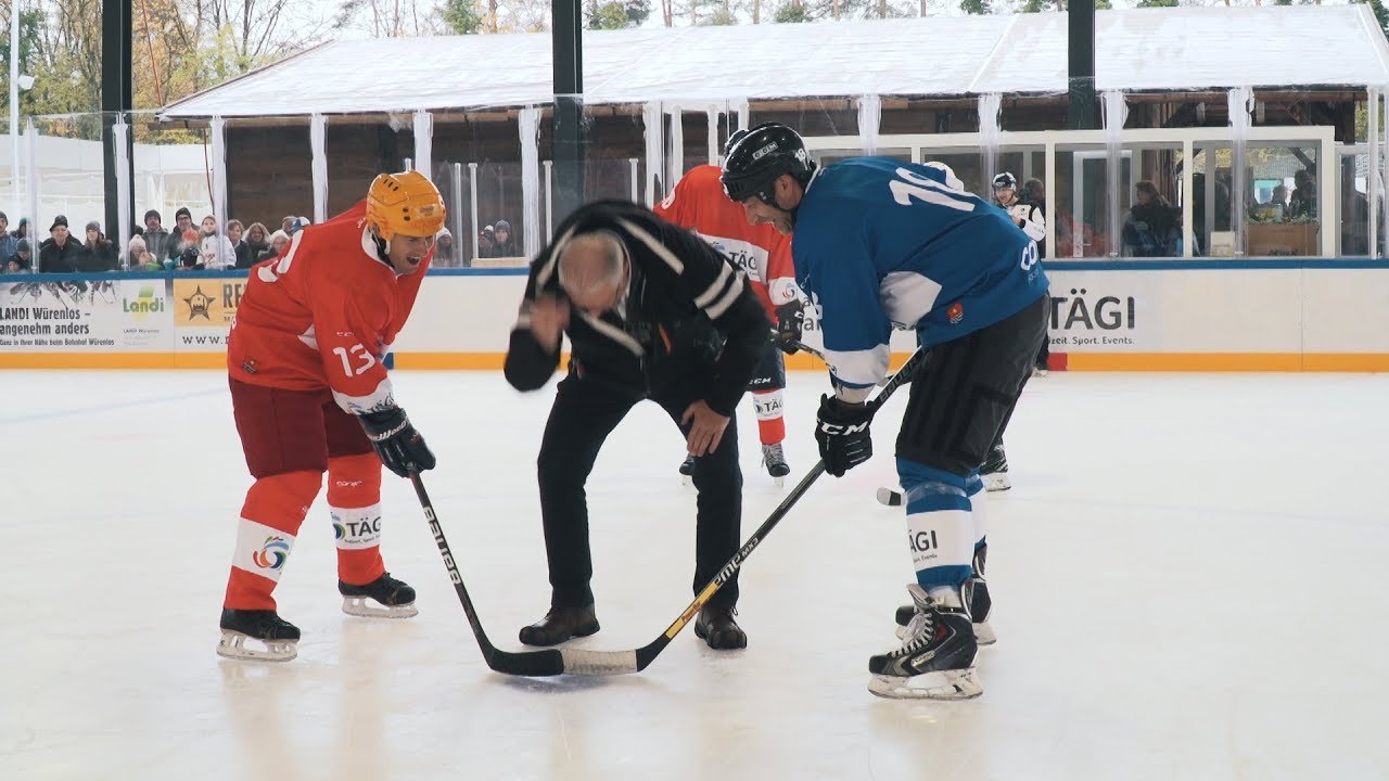 ZSC Lions am Eröffnungsevent Tägi Wettingen