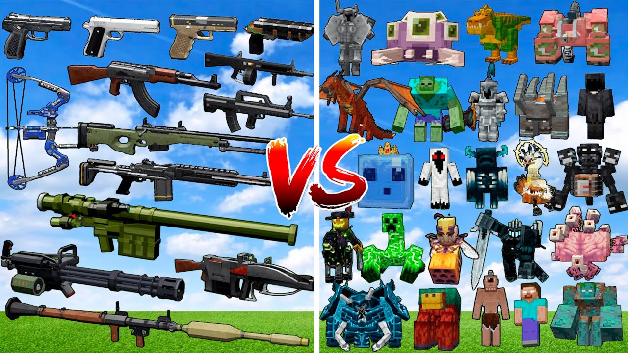 What Superb Warfare Weapons can Beat the most Minecraft Bosses?