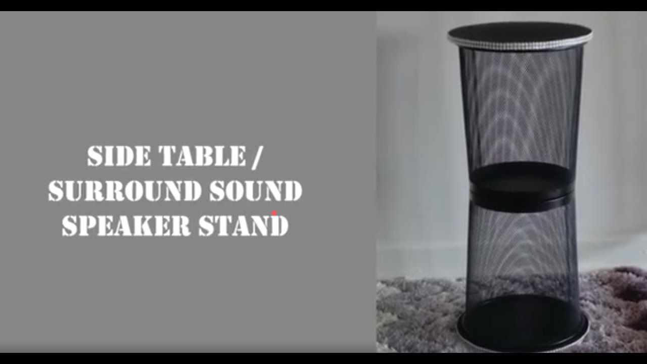 Speaker Stand/Side Table from Mesh Bins | KIRAFT IDEAS | DIY