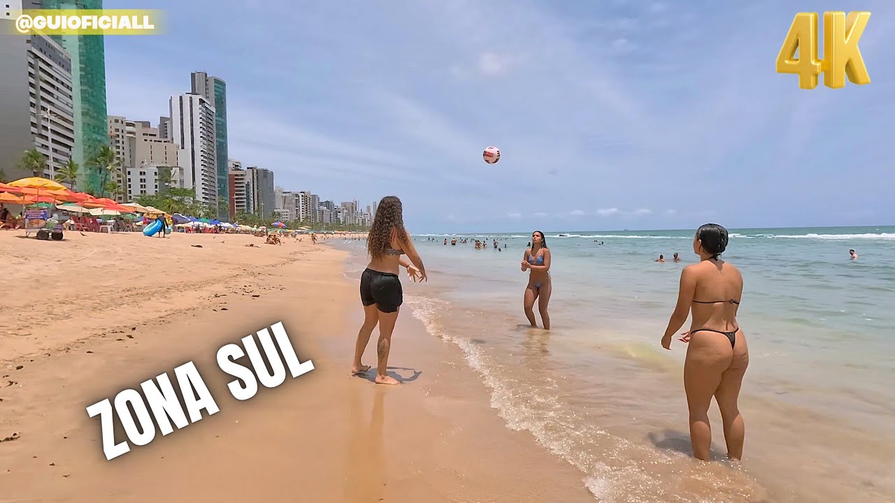 Praia de boa Viagem Recife PE mês de férias alta temporada