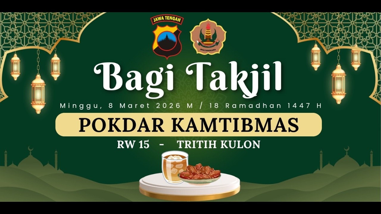 POKDAR KAMTIBMAS XV Berbagi Takjil