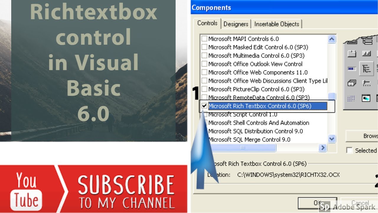 RichTextBox control | Common Dialog control | Visual Basic 6.0(In Hindi)
