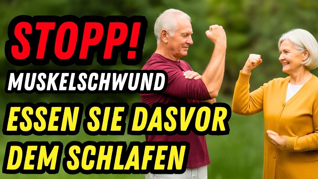 SENIOREN Essen Sie DAS vor dem Schlafen, sonst schrumpfen Ihre Muskeln weiter!