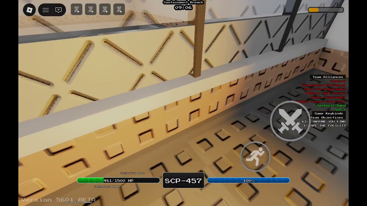 SCP-457 Gameplay (SCP retro breach)