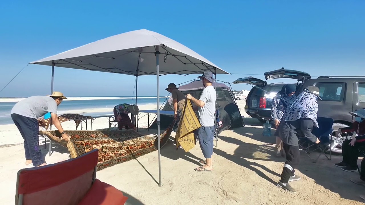 Picnic at Al Mafjar beach near Old Ruins beach