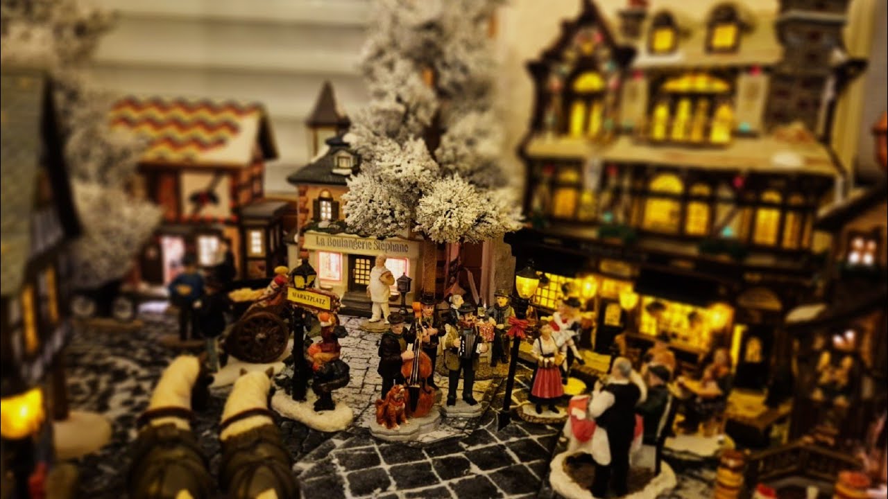 Luville Christmas Village at night (2024 edition)