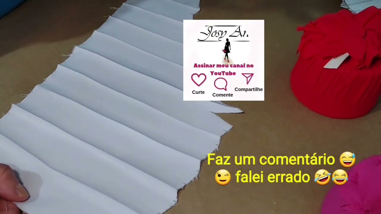 ✅Agora voc&ecirc; j&aacute; sabe, fazer as nervuras. Vamos costurar❤️