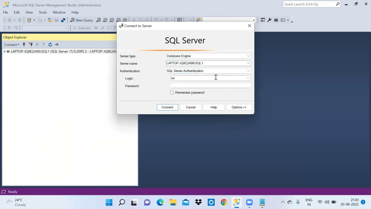 SQL SERVER LOGIN