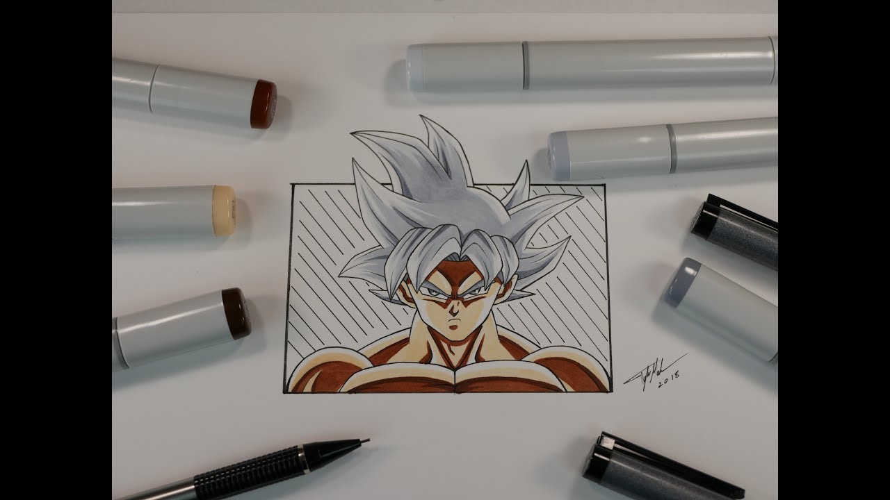How To Draw GOKU MASTERED ULTRA INSTINCT