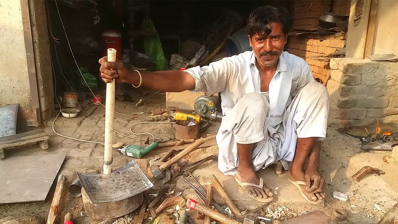 Impressive Process of Making Grub Hoe - Gardening Tool
