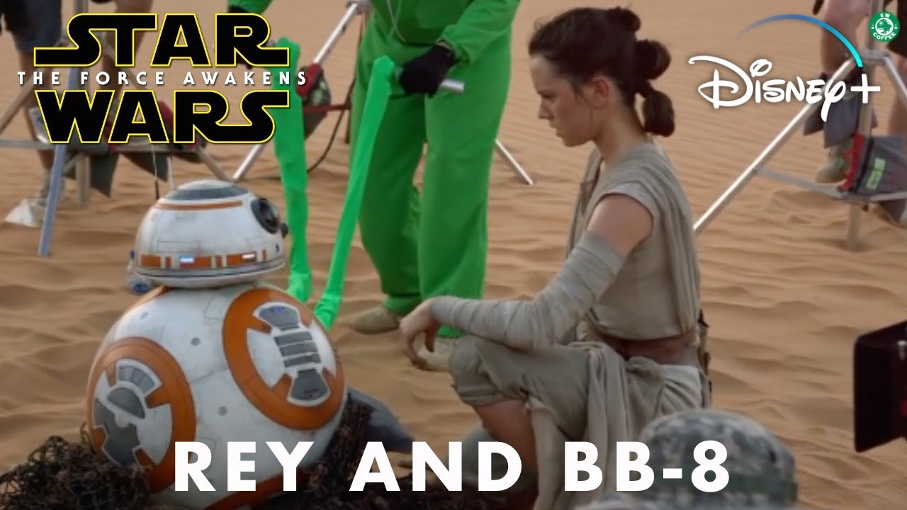 Рей и BB-8 за кулисами | Звёздные войны: Пробуждение силы