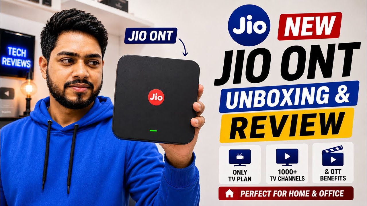 Jio new ONT device launched only for Live TV users | Unboxing & setup - The Technologist
