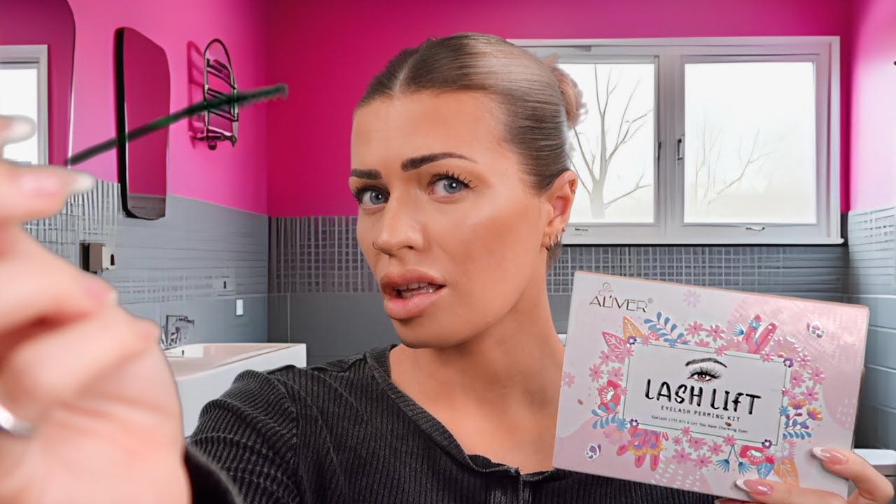 ASMR $5 Lash Perm in the School Bathroom  👀 (personal attention roleplay)