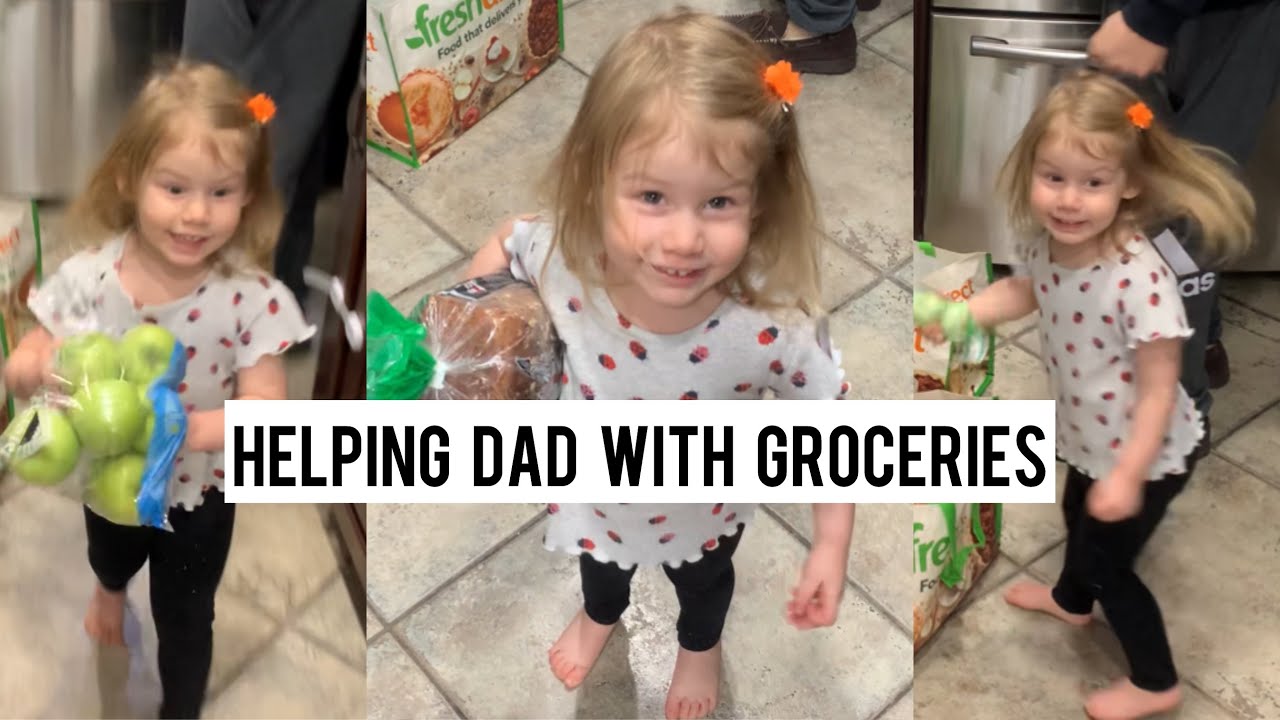 What Will Our Toddler Want To Eat After Unpacking Our Grocery Haul With Her Dad?
