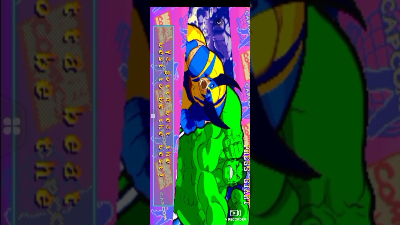 Juego clasico emocionante de marvel vs capcom 