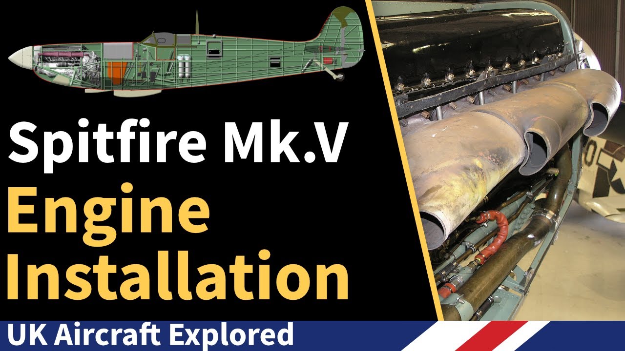 Spitfire Mk V – Установка двигателя