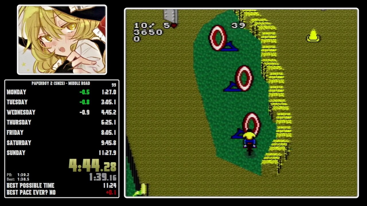 Paperboy 2: Middle Street (Non-Perfect Delivery) - 11:26.050 (WR)