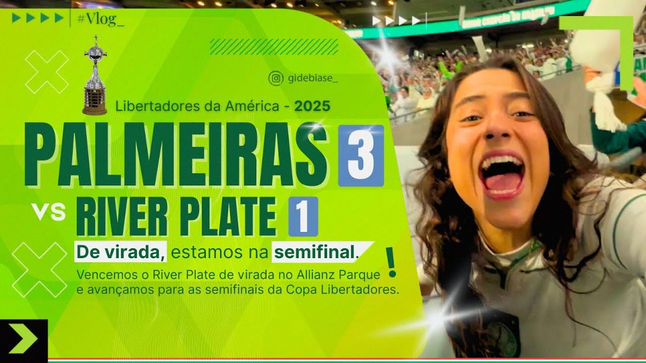 TORCIDA FEZ FESTA E PALMEIRAS SE CLASSIFICA EM CIMA DO RIVER PLATE