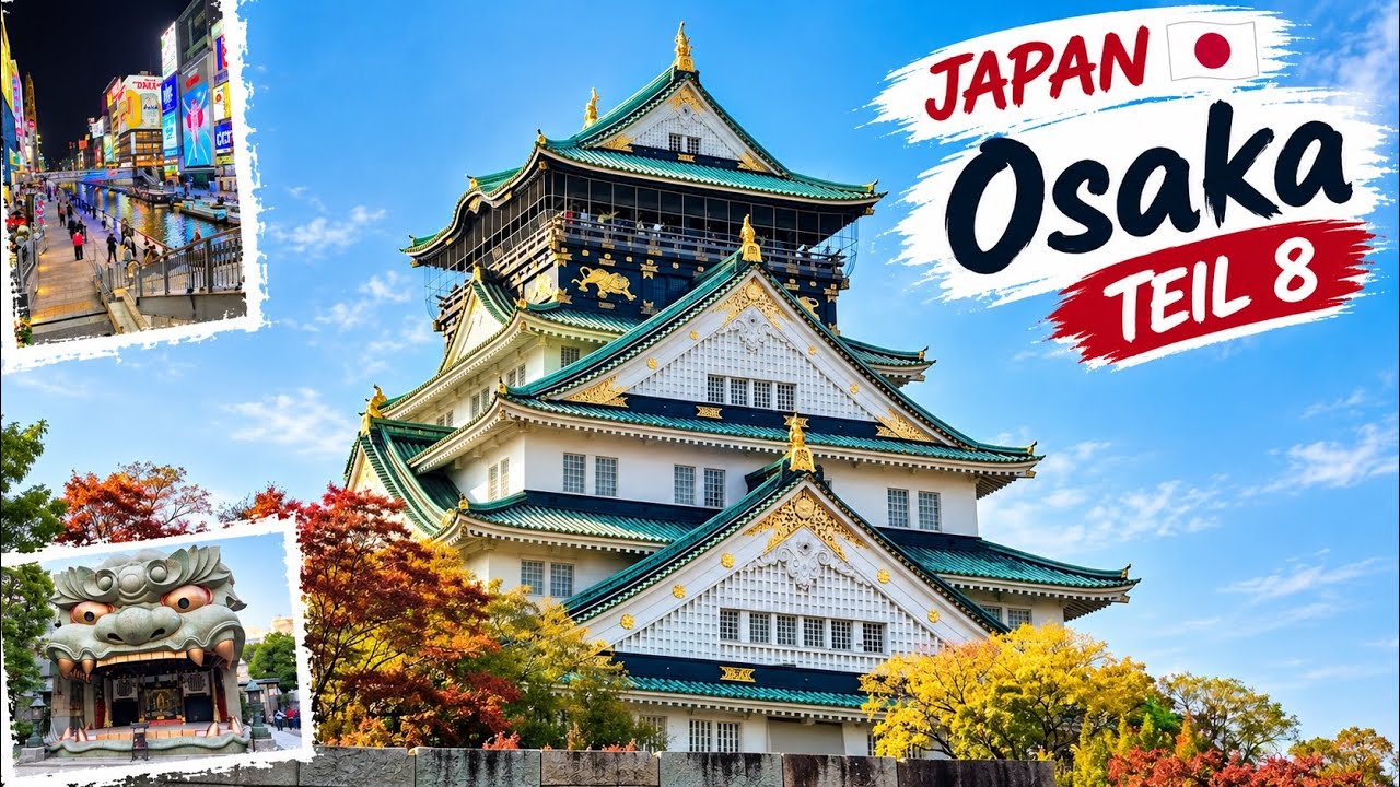 Osaka Castle, Dōtonbori, Shinsekai & mehr | Osaka | Japan-Reise (9/11) - Vlog 2025
