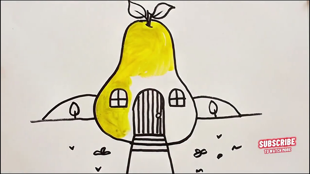 How to Draw a Cute House Step by Step 🏠 | Easy Drawing Tutorial