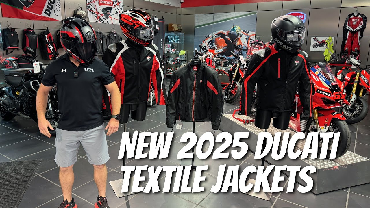 New 2025 Ducati Textile Jackets