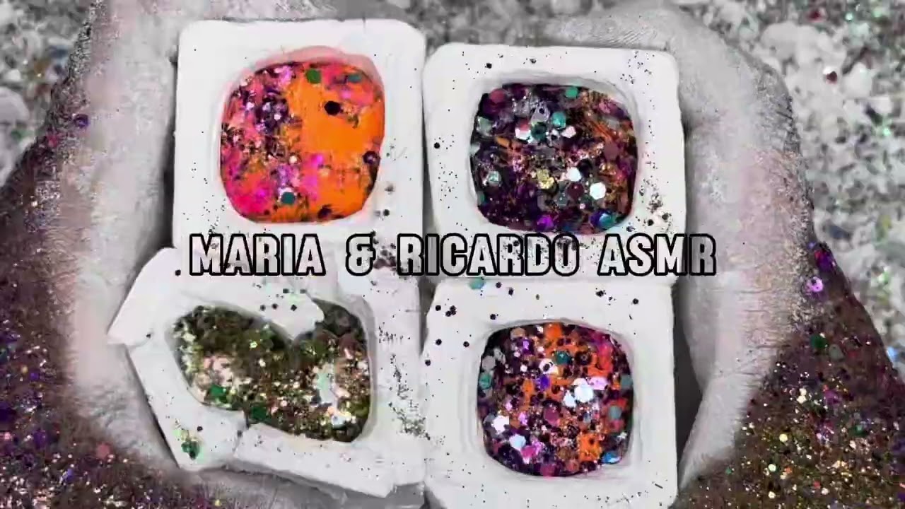 100+ easy grip mini glitter exploding cubes✨ #edited #asmrgymchalkcrush #relax #glitter