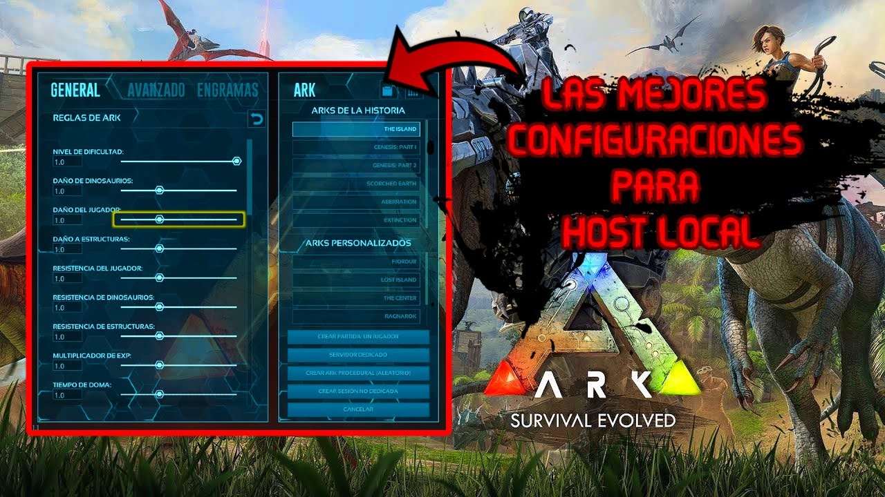 Las MEJORES CONFIGURACIONES de ARK para tu HOST LOCAL en 2023!!