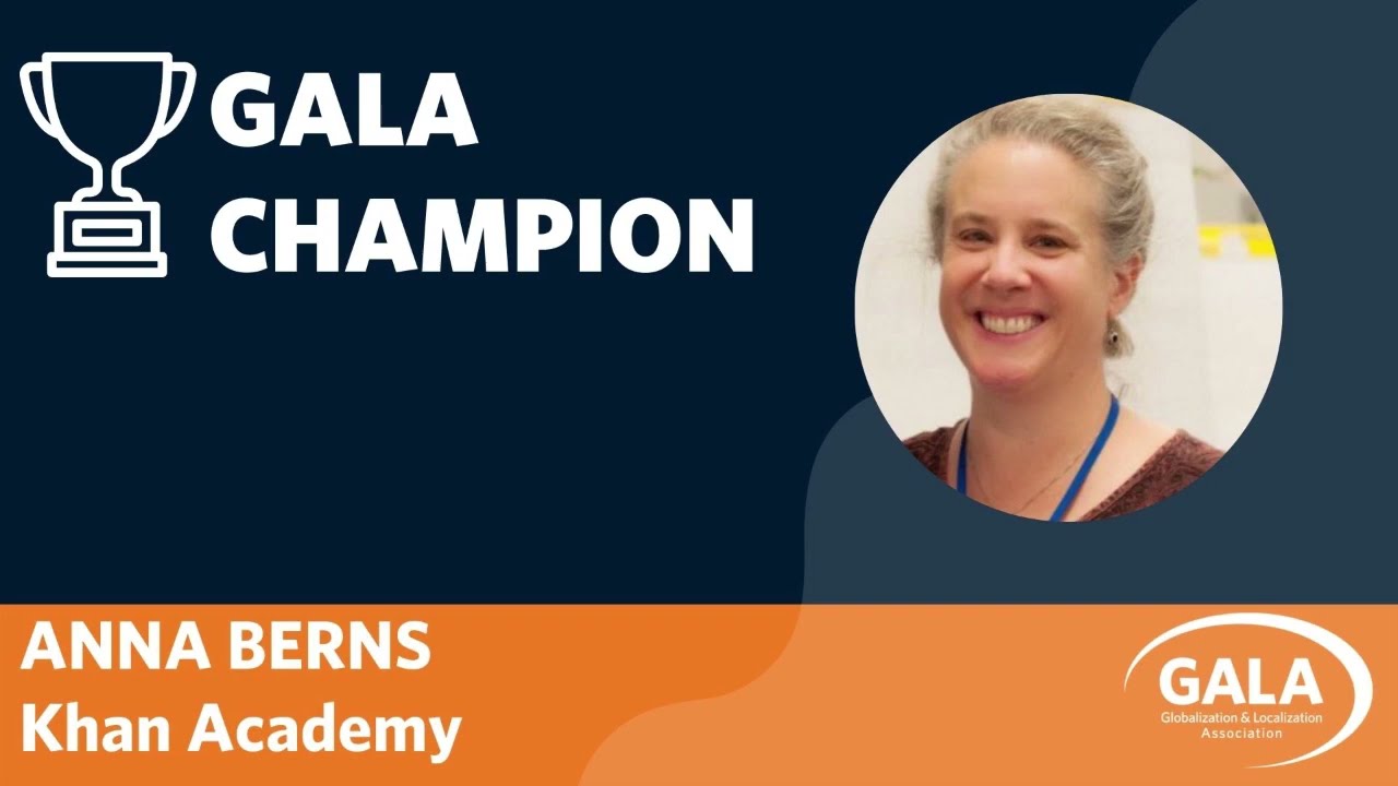 Localization challenges for a non-profit - With GALA Champion Anna Berns