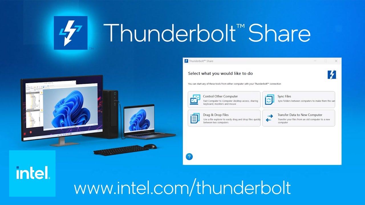 Thunderbolt&trade; Share - Unlock Ultra-Fast PC-to-PC Experiences | Intel