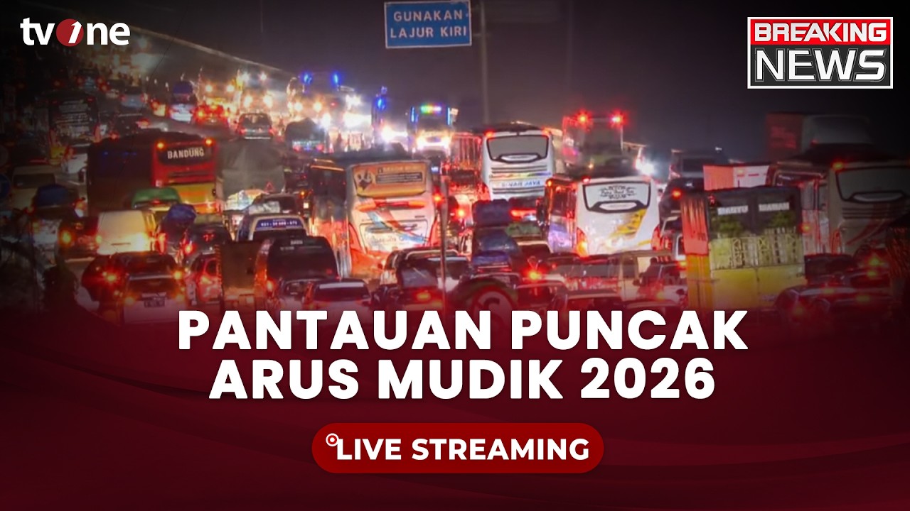 [BREAKING NEWS] Malam Puncak Arus Mudik, Sejumlah Ruas Jalan Dipenuhi Kendaraan | tvOne