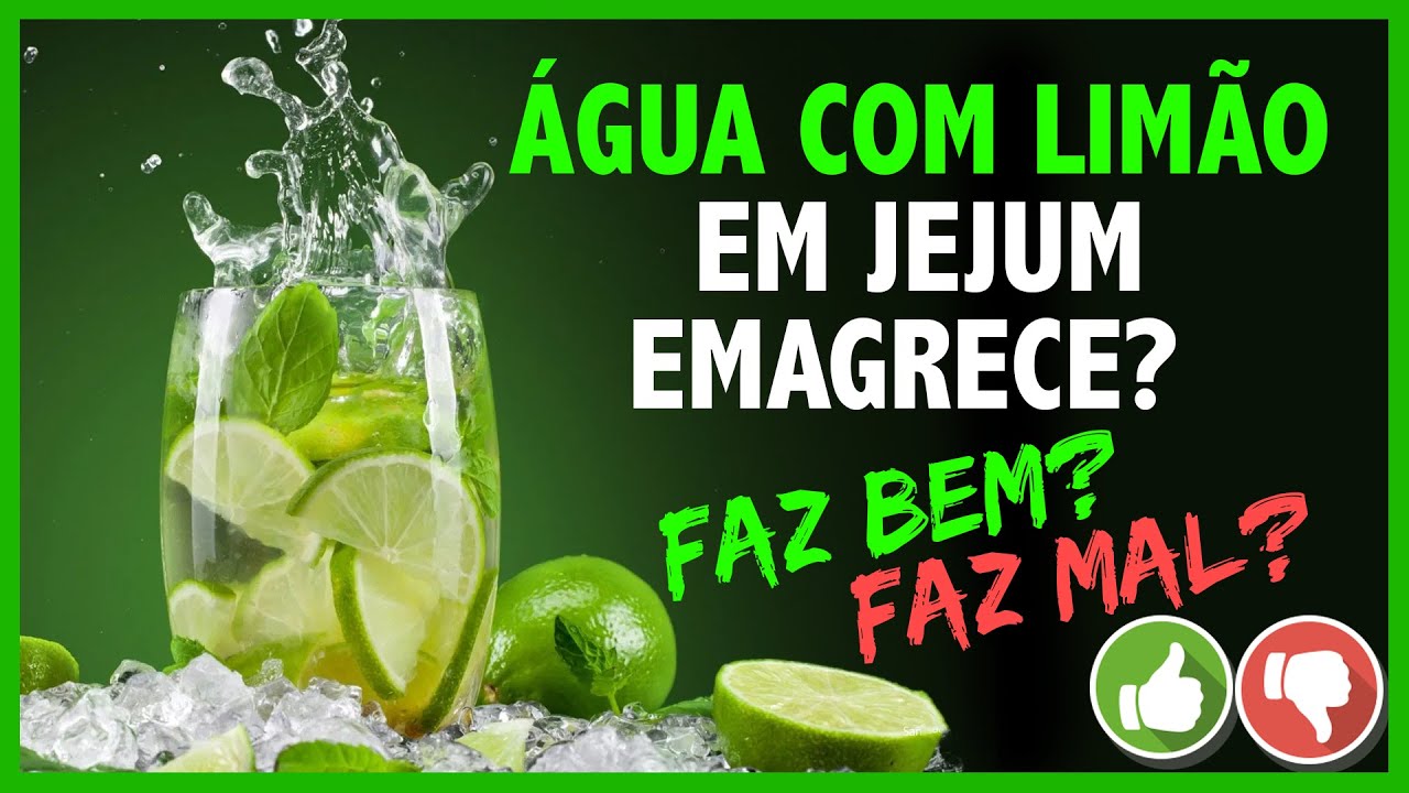 &Aacute;gua com lim&atilde;o em jejum emagrece? Faz mal?