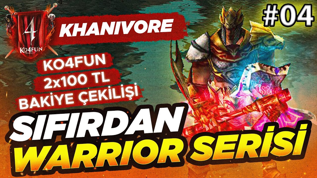 KO4FUN ZENITH | KNIGHT ONLINE SIFIRDAN WARRIOR SERİSİ #04 | KHANIVORE 2X 100 TL &Ccedil;EKİLİŞ!!!