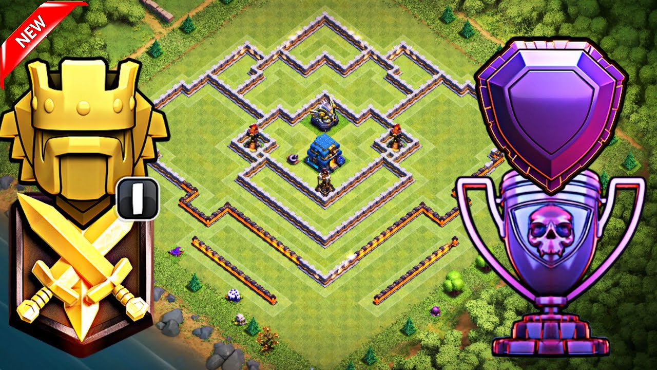 Th12 Trophy Farming Base with Replays | Th12 Strong Defensive Legend League Base with 3 Inferno