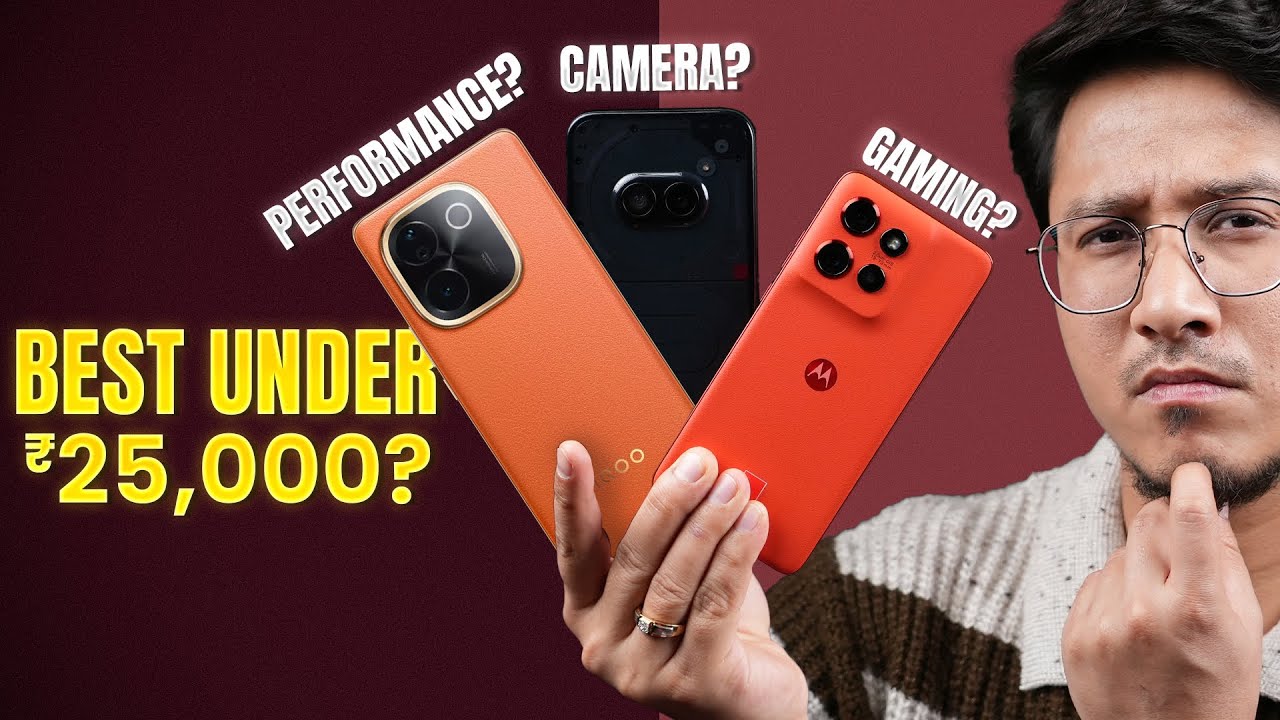 Best Phone Under ₹25,000: iQOO Z9s Pro vs Moto Edge 50 Neo vs Nothing Phone 2A Comparison