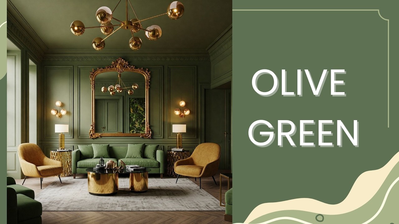 The Trendiest Color for Your Home: Olive Green Interior Design