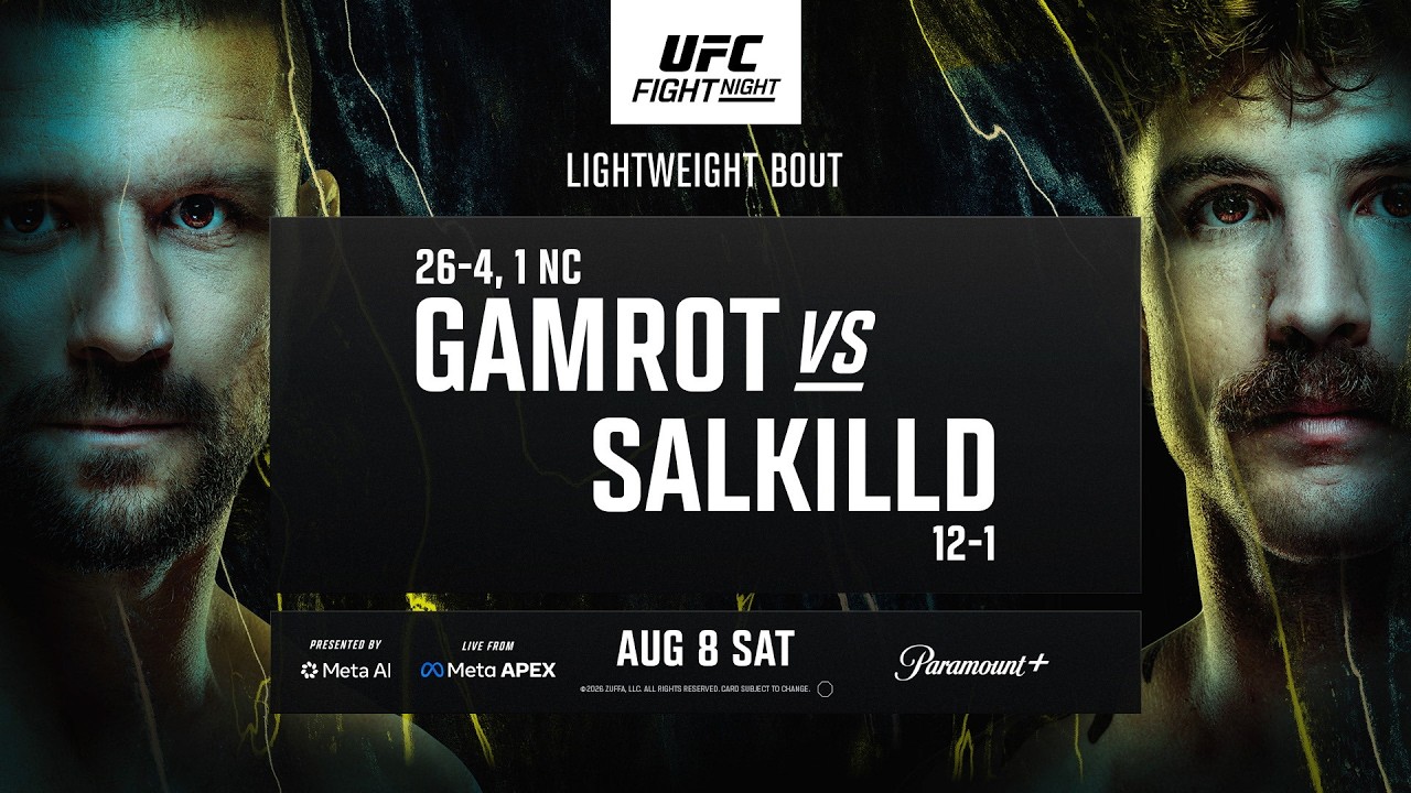 UFC Vegas 120: Гамрот против Солкилда &mdash; 8 августа | Промо боя