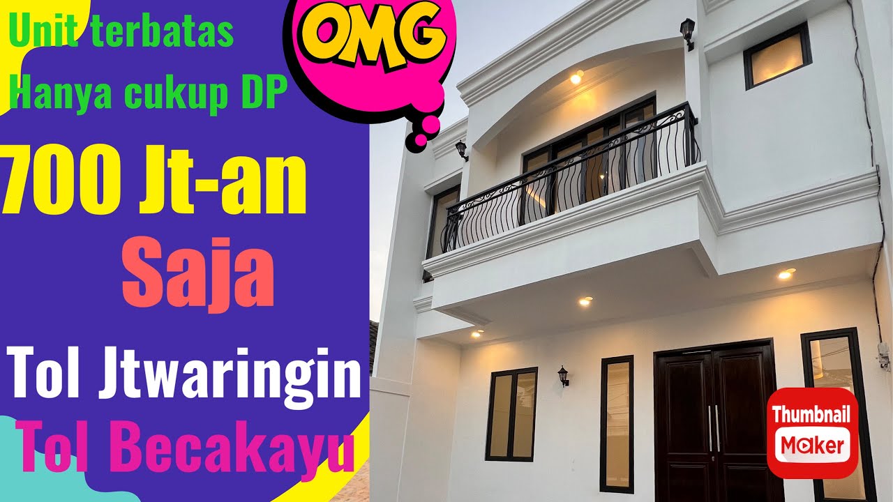 Rumah dijual di Jatibening dekat LRT dan akses tol dalam kota  dan  Becakayu #rumahjatibening