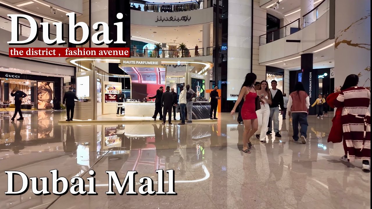 Stunning Dubai Mall 2026 | Fashion Avenue & The District Winter WalkingTour in 4K 