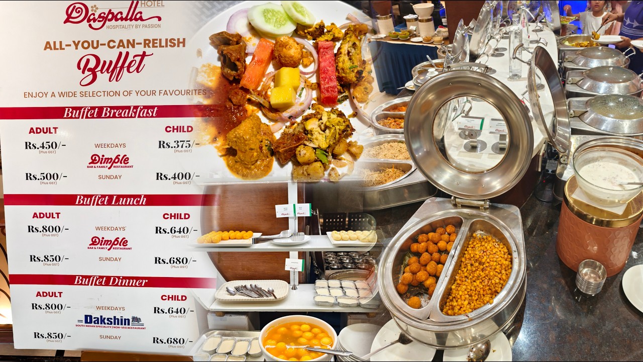 ₹800 Luxury Buffet in Vizag 🔥 Hotel Daspalla Breakfast–Lunch–Dinner Experience - 2026 Daspalla Price