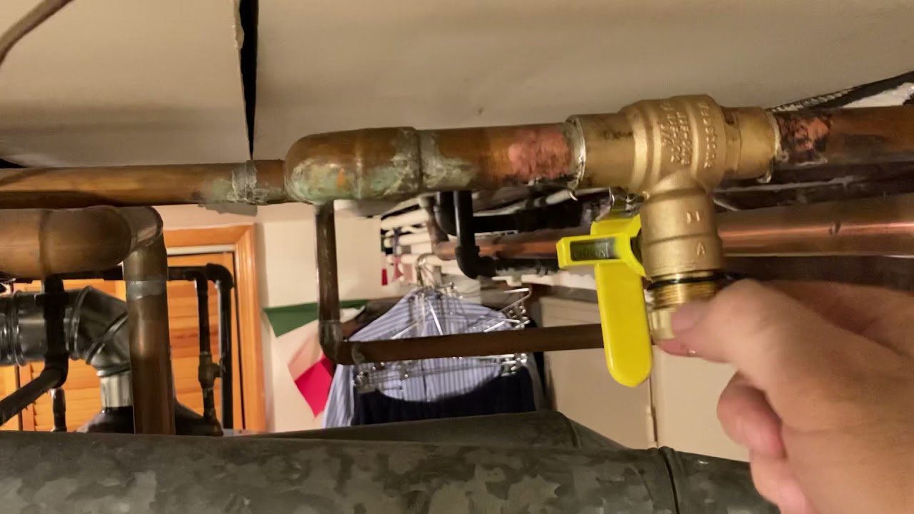 Webstone full port ball valve with drain Instal