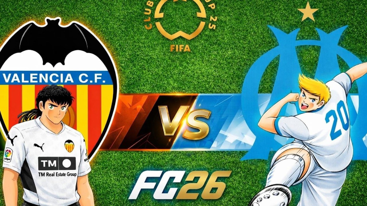 Mundial de Clubes en Capitan Tsubasa y Blue Lock. Valencia CF vs Olimpic de Marsella