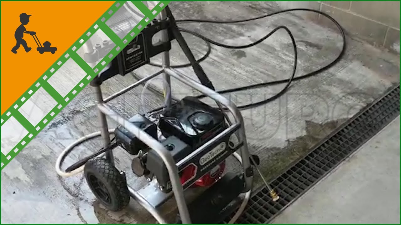 Idropulitrice a scoppio GeoTech GPW 10/210 B: funzionamento del prodotto con motore a scoppio 208 cc
