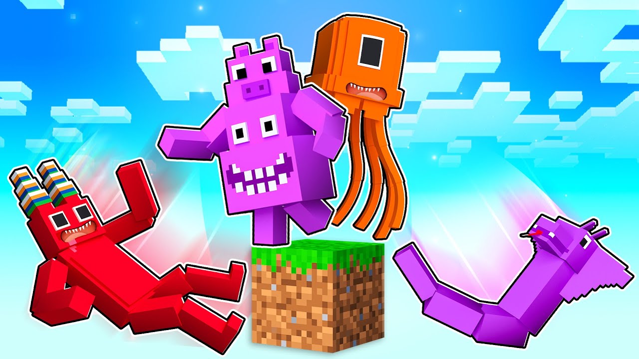 Minecraft But We're GARTEN OF BANBAN on ONE BLOCK!
