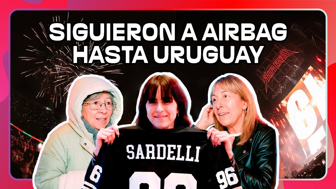 CRUZARON EL RIO DE LA PLATA POR UN SHOW DE AIRBAG