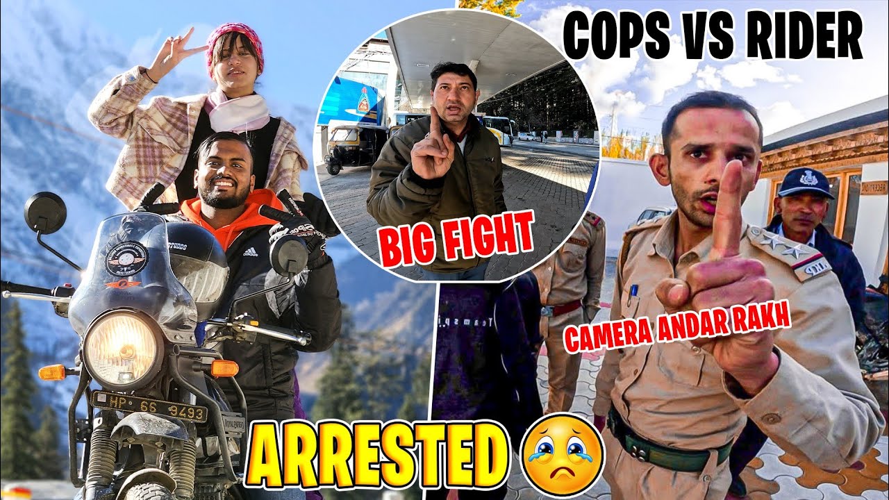 Police Ne pakad Liya 😱 Big Fight on Petrol Pump In Manali