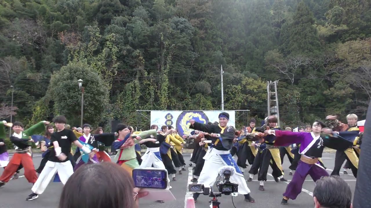 山口大学よさこいやっさん!!　よさこいおっさん!!　日原らっせによさこい祭り　「夢弦」